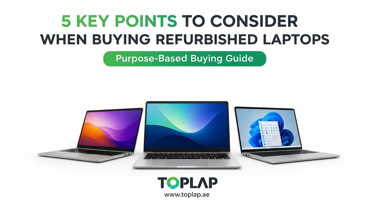 5 Key Points to Consider When Buying Refurbished Laptops (Purpose-Based Guide)
