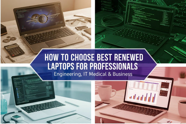 How Choose Best Renewed Laptops for Professionals: Engineering, IT, Medical & Business