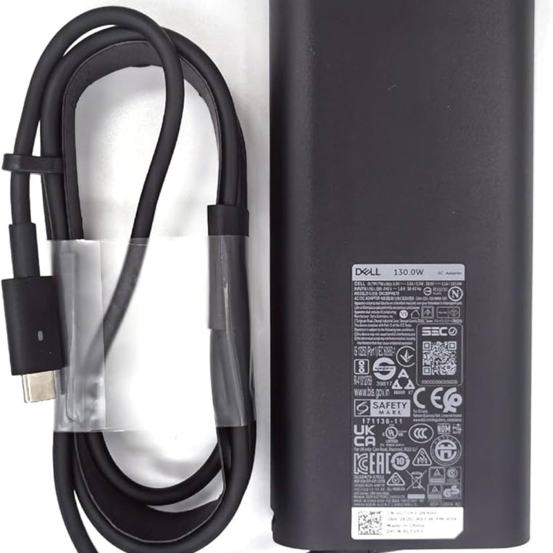 Renewed Original Dell 130W USB-C Power Adapter DA130PM170