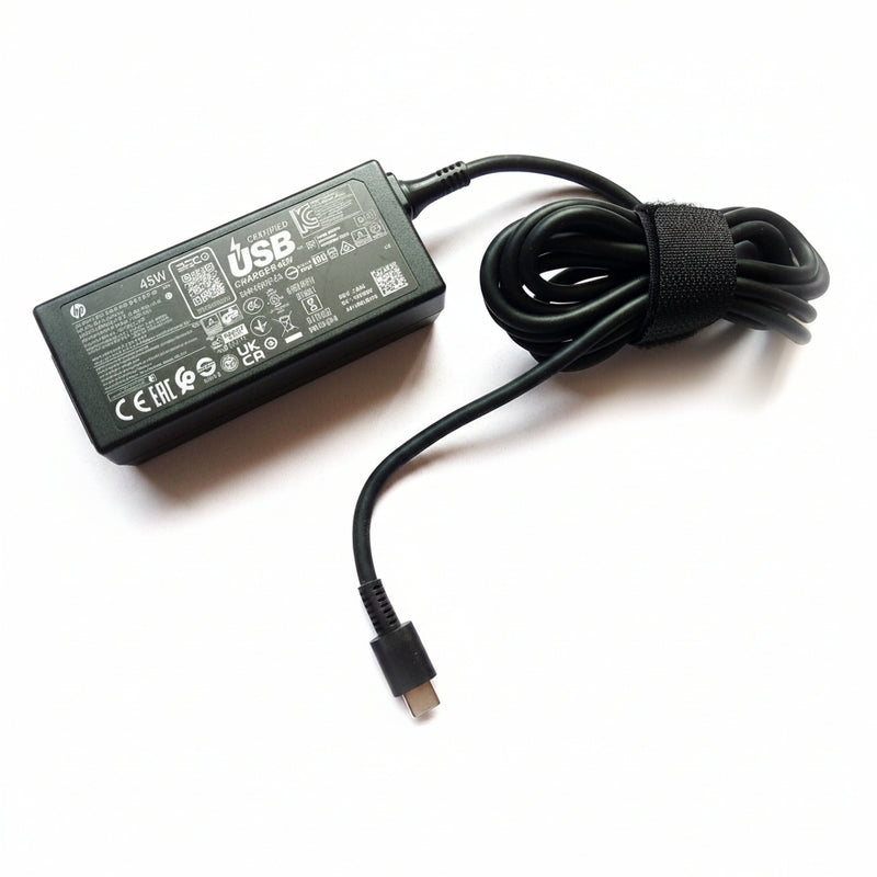 HP 45W USB-C Charger Original Laptop Power Adapter.