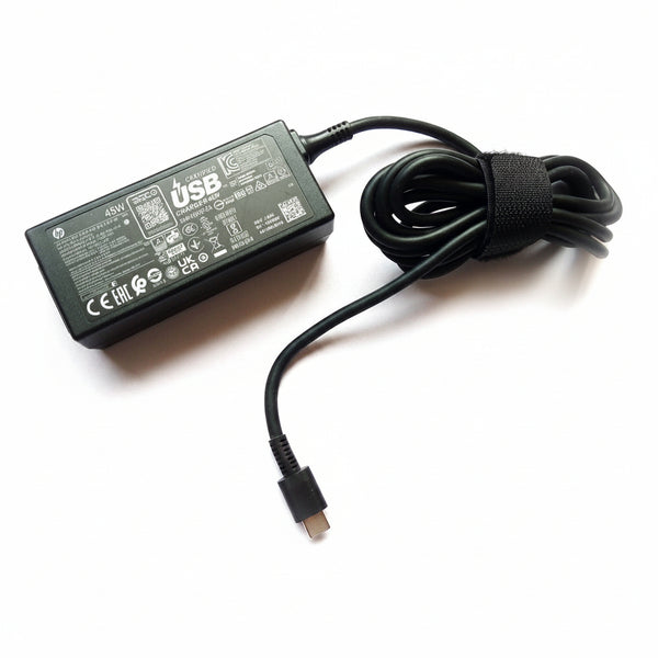 HP 45W USB Type-C Power Adapter — Genuine Charger for HP Spectre, EliteBook, ProBook, Chromebook & Pavilion | RENEWED ORIGINAL