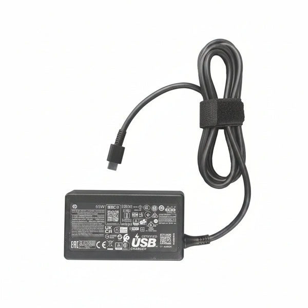 Renewed Original HP 65W USB-C Power Adapter – Genuine Charger for EliteBook, Spectre, ProBook & Pavilion | RENEWED ORIGINAL