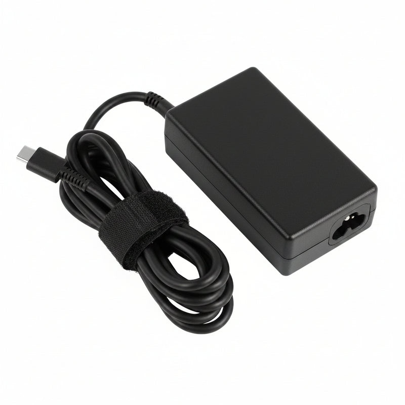 Renewed original HP 65W USB-C power adapter charger on white background UAE