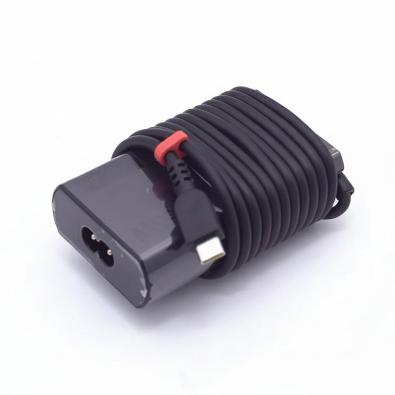 Renewed original Lenovo ThinkPad 65W slim tip charger 20V 3.25A white background UAE