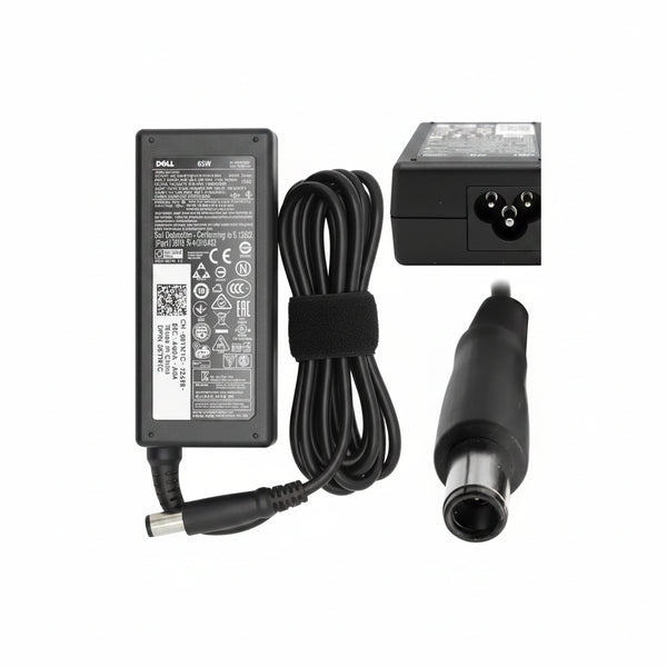 Renewed Original Dell 65W Barrel Tip Charger – 19.5V 3.34A Power Adapter for Latitude & Inspiron| Renewed Orginal